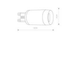 Lemputė BULB LENS LED LED 3W 3000K IP20 Balta