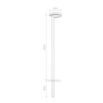 Pastatomas lauko šviestuvas POLE LED LED 15W 3000K IP54 Grafitinė
