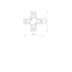 Jungtis PROFILE X CONNECTOR IP20 Juoda