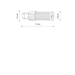 LED lemputė G9 7W 3000K