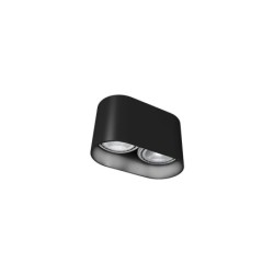 Taškinis šviestuvas OVAL 2xGU10 ES111 IP20 Juoda