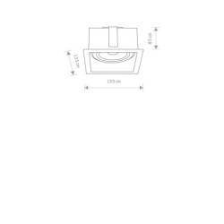 Įleidžiamas lubinis šviestuvas MOD DOWNLIGHT GU10 ES111 IP20 Balta