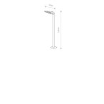 Pastatomas lauko šviestuvas PATHWAY 118cm LED S LED 24W 3000K IP65 Juoda