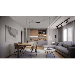 Bėginės sistemos profilis PROFILE TRACK 2m IP20 Juoda