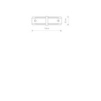 Jungtis PROFILE STRAIGHT CONNECTOR IP20 Balta