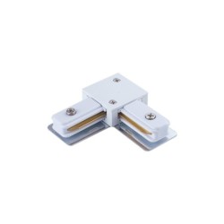 Bėginės sistemos L formos jungtis PROFILE CONNECTOR IP20 Balta