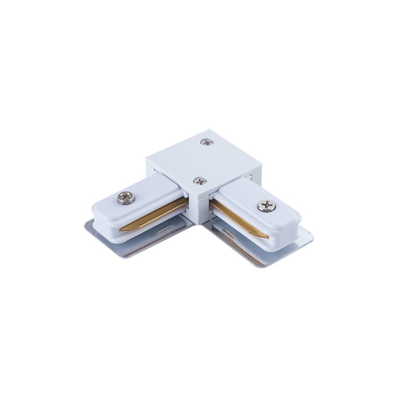 Bėginės sistemos L formos jungtis PROFILE CONNECTOR IP20 Balta