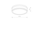 Plafonas MALAKKA LED 18W 4000K IP44 Balta