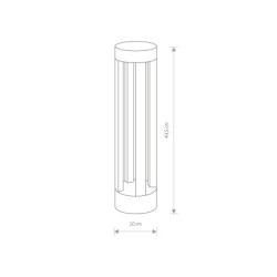 Pastatomas lauko šviestuvas TEPIC LED 9W 3000K IP54 Juoda