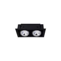Įleidžiamas lubinis šviestuvas DOWNLIGHT ES111 2xGU10 IP20 Juoda