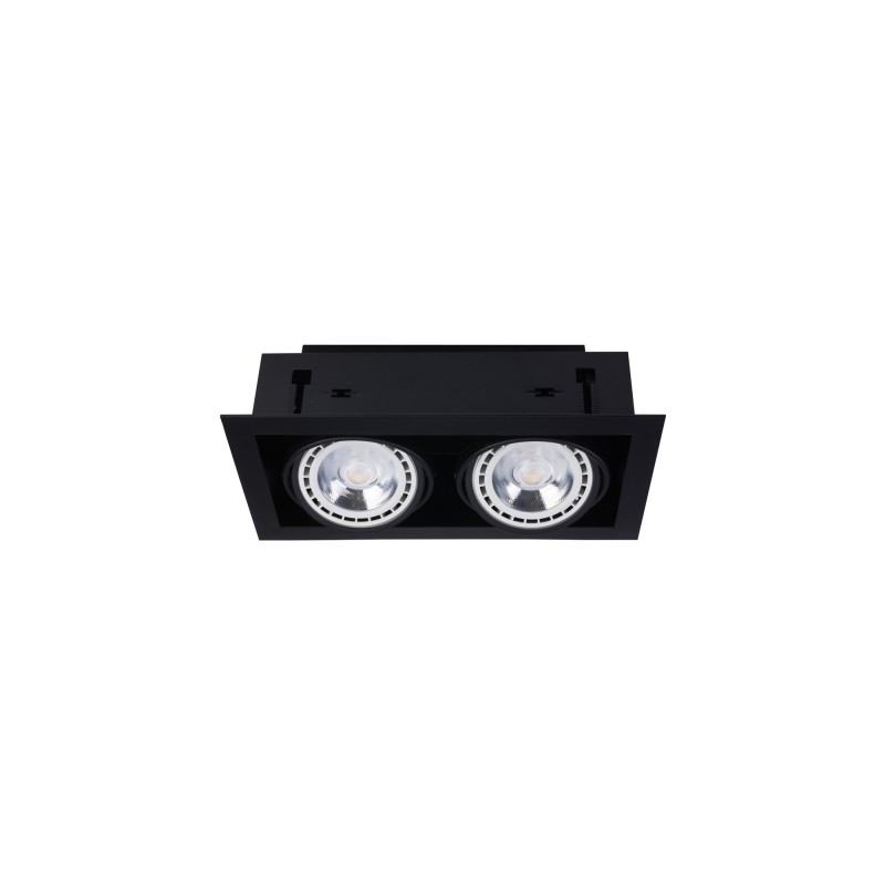 Įleidžiamas lubinis šviestuvas DOWNLIGHT ES111 2xGU10 IP20 Juoda