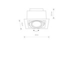 Įleidžiamas lubinis šviestuvas DOWNLIGHT ES111 1xGU10 ES111 IP20 Juoda
