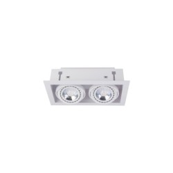 Įleidžiamas lubinis šviestuvas DOWNLIGHT ES111 2xGU10 ES111 IP20 Balta