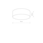 Plafonas CAMERON 4xE27 IP20 Balta