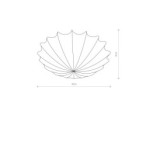 Plafonas FORM L 4xE27 IP20 Balta