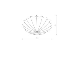 Plafonas FORM M 2xE27 IP20 Balta