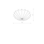 Plafonas FORM M 2xE27 IP20 Balta