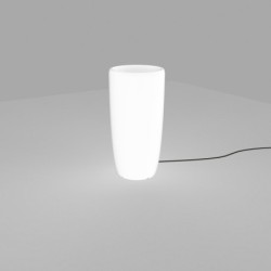 Dekoratyvinis lauko šviestuvas FLOWERPOT M 1xE27 IP44 Balta