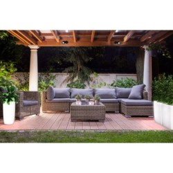 Dekoratyvinis lauko šviestuvas FLOWERPOT M 1xE27 IP44 Balta
