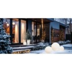 Dekoratyvinis lauko šviestuvas FLOWERPOT M 1xE27 IP44 Balta