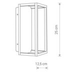 Sieninis šviestuvas SYMMETRY LED 7W 3000K IP54 Grafito
