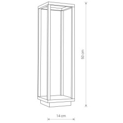 Pastatomas lauko šviestuvas SYMMETRY LED 7W 3000K IP54 Grafitinė