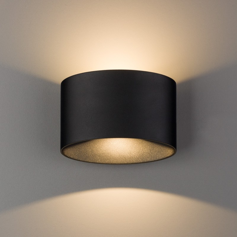 Sieninis šviestuvas ELLIPSES LED 10W 3000K IP54 Juoda