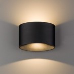 Sieninis šviestuvas ELLIPSES LED 10W 3000K IP54 Juoda