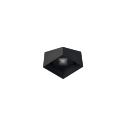 Sieninis šviestuvas TRIANGLES LED 2x5W 3000K IP54 Juoda