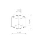 Sieninis šviestuvas TRIANGLES LED 2x5W 3000K IP54 Juoda