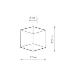 Sieninis lauko šviestuvas TRIANGLES LED LED 10W 3000K IP54 Balta