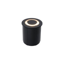 Sieninis montuojamas lauko šviestuvas CIRCLET LED LED 3W 3000K IP65 Juoda