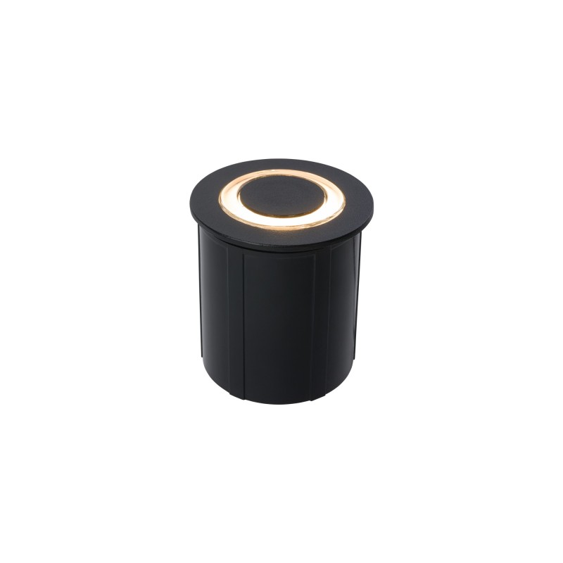 Sieninis montuojamas lauko šviestuvas CIRCLET LED LED 3W 3000K IP65 Juoda