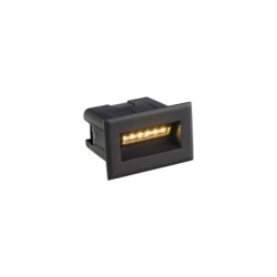 Sieninis montuojamas lauko šviestuvas BAY LED LED 3W 3000K IP65 Juoda
