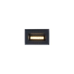 Sieninis montuojamas lauko šviestuvas BAY LED LED 3W 3000K IP65 Juoda