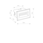 Sieninis montuojamas lauko šviestuvas BAY LED LED 3W 3000K IP65 Juoda
