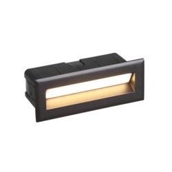 Sieninis montuojamas lauko šviestuvas BAY LED LED 5W 3000K IP65 Juoda