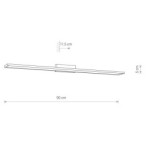 Sieninis šviestuvas LATH LED LED 16W 4000K IP44 Chromo