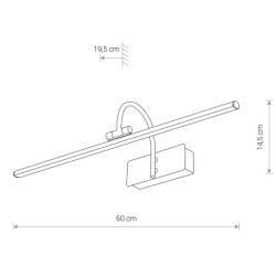 Sieninis šviestuvas GIOTTO LED M LED 13W 3000K IP20 Antikinio žalvario