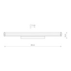 Sieninis šviestuvas ION LED L LED 18W 3000K IP20 Skaidri