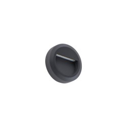 Sieninis šviestuvas SIDEWALK ROUND LED 3W 3000K IP54 Juoda