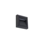 Sieninis lauko šviestuvas SIDEWALK LED 3W 3000K IP54 Juoda