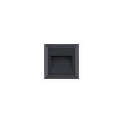 Sieninis lauko šviestuvas SIDEWALK LED 3W 3000K IP54 Juoda