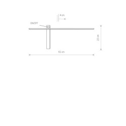 Sieninis šviestuvas IMPULSE LED S LED 6W 3000K IP23 Juoda