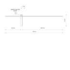 Sieninis šviestuvas IMPULSE LED L LED 15W 3000K IP23 Juoda su jungikliu