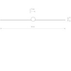 Sieninis šviestuvas PIN LED M LED 10W 4000K IP44 Juoda