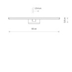 Sieninis šviestuvas PICASSO LED LED 12W 4000K IP44 Chromo
