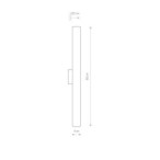 Sieninis šviestuvas ICE TUBE LED LED 12W 4000K IP44 Balta