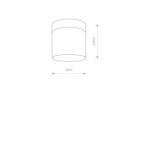 Lubinis šviestuvas CAYO 1xG9 IP44 Balta