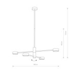 Pakabinamas šviestuvas ORBIT GX53 IP20 Balta